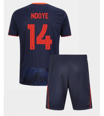 Nottingham Forest Dan Ndoye #14 Tredjetrøje Børn 2025-26 Kortærmet (+ Korte bukser)